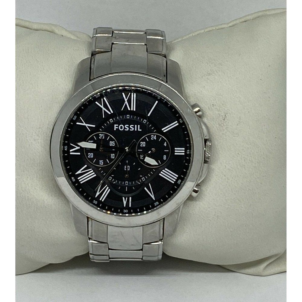 Fossil FS4736 Men's Stainless Steel Analog Dial Qu